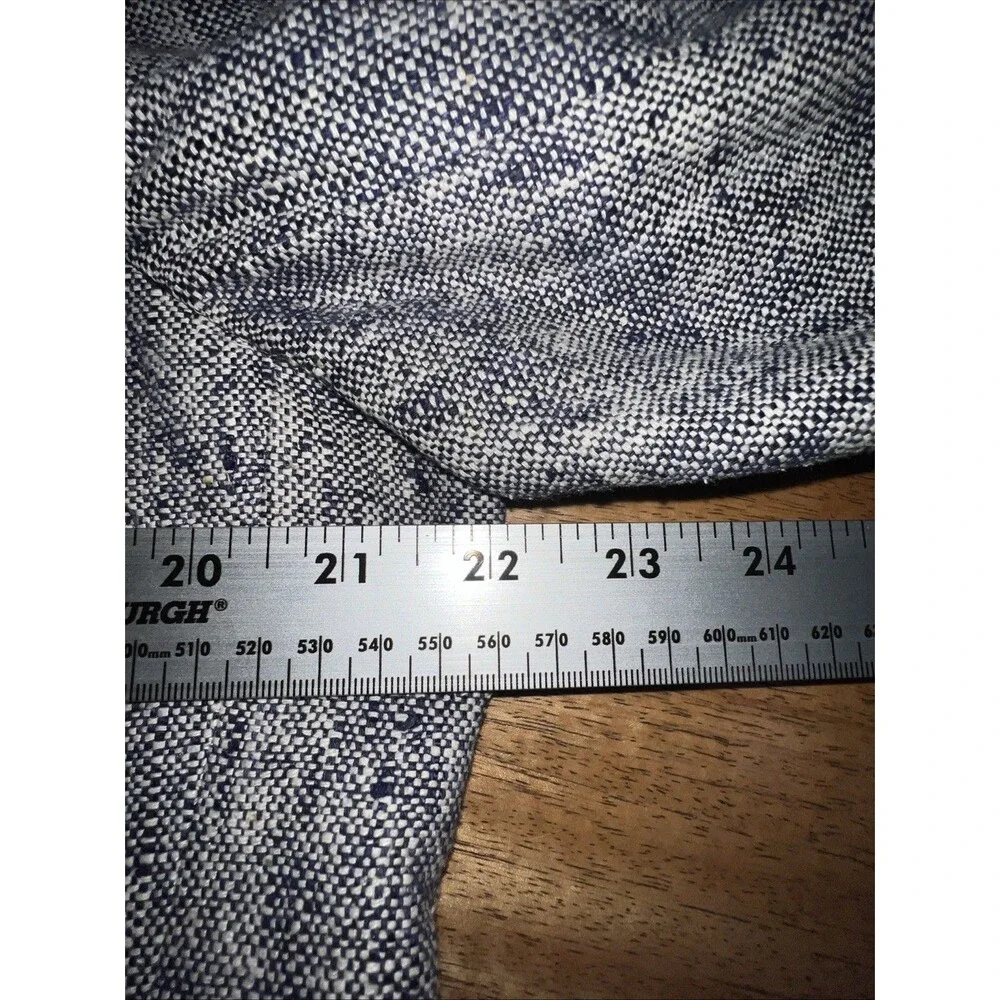 Vintage‎ Ashford and Reede 100% Pure Silk Tweed Sport Coat Blazer Navy&White 44R